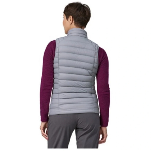 Patagonia Women's M Medium Down Sweater Vest Puffer Puff Herring Grey NWT Purple - Picture 6 of 10